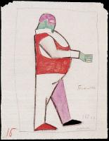 Kazimir Malevich - Costume design for the opera, Victory over the Sun